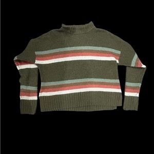 SO Multicolored waffleknit sweater!🤍